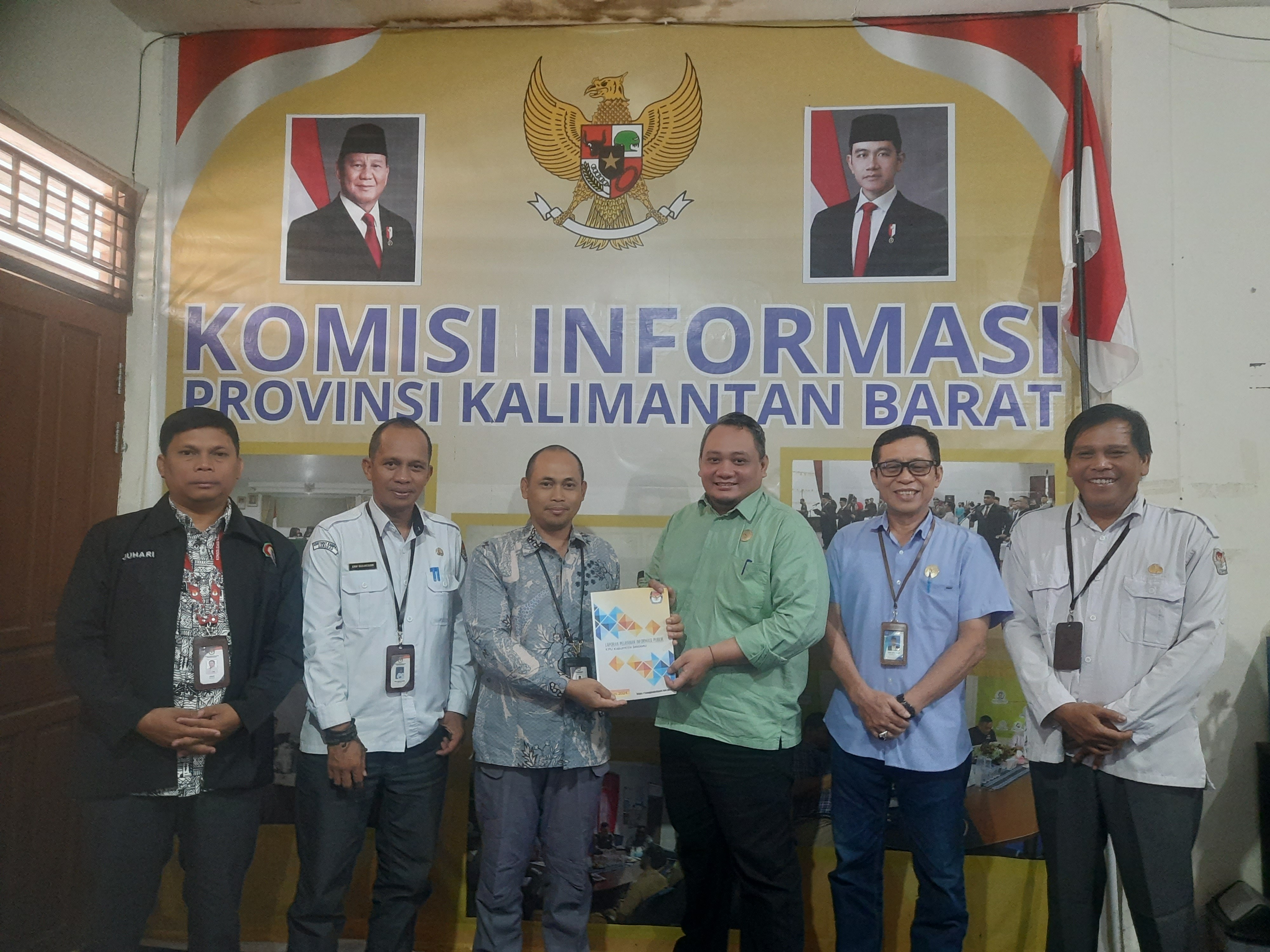 Penyampaian Laporan Layanan Informasi Publik kepada Komisi Informasi Provinsi Kalbar 24 Maret 2025